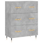 vidaXL Servantă, gri beton, 69,5x34x90 cm, lemn compozit vidaXL Servantă, gri beton, 69,5x34x90 cm, lemn compozit