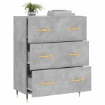vidaXL Servantă, gri beton, 69,5x34x90 cm, lemn compozit vidaXL Servantă, gri beton, 69,5x34x90 cm, lemn compozit