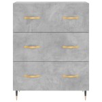 vidaXL Servantă, gri beton, 69,5x34x90 cm, lemn compozit vidaXL Servantă, gri beton, 69,5x34x90 cm, lemn compozit