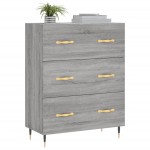 vidaXL Servantă, gri sonoma, 69,5x34x90 cm, lemn compozit vidaXL Servantă, gri sonoma, 69,5x34x90 cm, lemn compozit