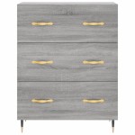 vidaXL Servantă, gri sonoma, 69,5x34x90 cm, lemn compozit vidaXL Servantă, gri sonoma, 69,5x34x90 cm, lemn compozit