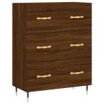 vidaXL Servantă, stejar maro, 69,5x34x90 cm, lemn prelucrat