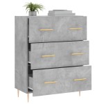 vidaXL Servantă, gri beton, 69,5x34x90 cm, lemn compozit