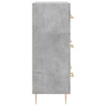 vidaXL Servantă, gri beton, 69,5x34x90 cm, lemn compozit