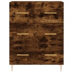 vidaXL Servantă, stejar fumuriu, 69,5x34x90 cm, lemn compozit