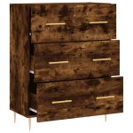 vidaXL Servantă, stejar fumuriu, 69,5x34x90 cm, lemn compozit