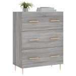 vidaXL Servantă, gri sonoma, 69,5x34x90 cm, lemn compozit