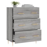 vidaXL Servantă, gri sonoma, 69,5x34x90 cm, lemn compozit