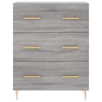 vidaXL Servantă, gri sonoma, 69,5x34x90 cm, lemn compozit