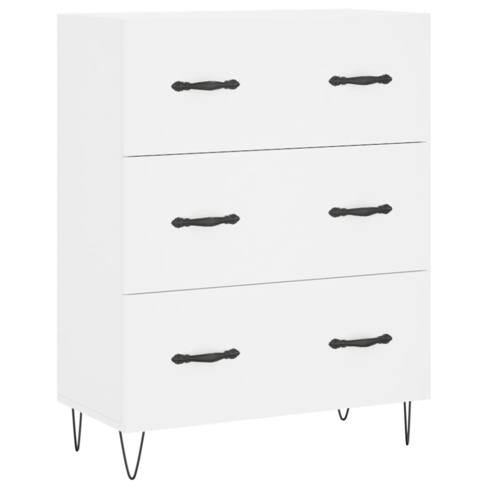 vidaXL Servantă, alb, 69,5x34x90 cm, lemn compozit