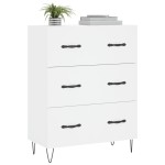 vidaXL Servantă, alb, 69,5x34x90 cm, lemn compozit vidaXL Servantă, alb, 69,5x34x90 cm, lemn compozit