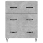 vidaXL Servantă, gri beton, 69,5x34x90 cm, lemn compozit