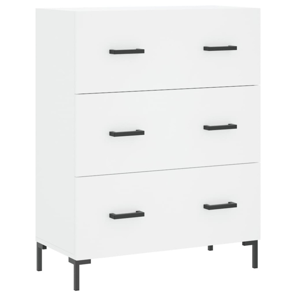 vidaXL Servantă, alb, 69,5x34x90 cm, lemn compozit