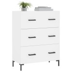 vidaXL Servantă, alb, 69,5x34x90 cm, lemn compozit