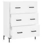 vidaXL Servantă, alb, 69,5x34x90 cm, lemn compozit