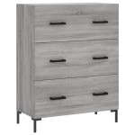 vidaXL Servantă, gri sonoma, 69,5x34x90 cm, lemn compozit vidaXL Servantă, gri sonoma, 69,5x34x90 cm, lemn compozit