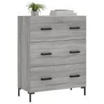 vidaXL Servantă, gri sonoma, 69,5x34x90 cm, lemn compozit vidaXL Servantă, gri sonoma, 69,5x34x90 cm, lemn compozit