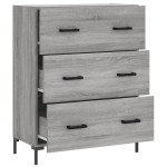 vidaXL Servantă, gri sonoma, 69,5x34x90 cm, lemn compozit vidaXL Servantă, gri sonoma, 69,5x34x90 cm, lemn compozit