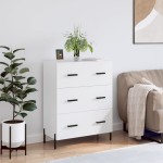 vidaXL Servantă, alb, 69,5x34x90 cm, lemn compozit vidaXL Servantă, alb, 69,5x34x90 cm, lemn compozit