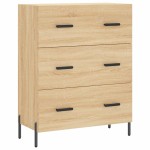 vidaXL Servantă, stejar sonoma, 69,5x34x90 cm, lemn compozit