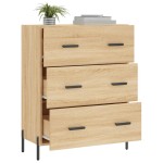 vidaXL Servantă, stejar sonoma, 69,5x34x90 cm, lemn compozit