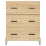 vidaXL Servantă, stejar sonoma, 69,5x34x90 cm, lemn compozit