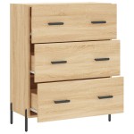 vidaXL Servantă, stejar sonoma, 69,5x34x90 cm, lemn compozit