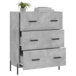 vidaXL Servantă, gri beton, 69,5x34x90 cm, lemn compozit vidaXL Servantă, gri beton, 69,5x34x90 cm, lemn compozit