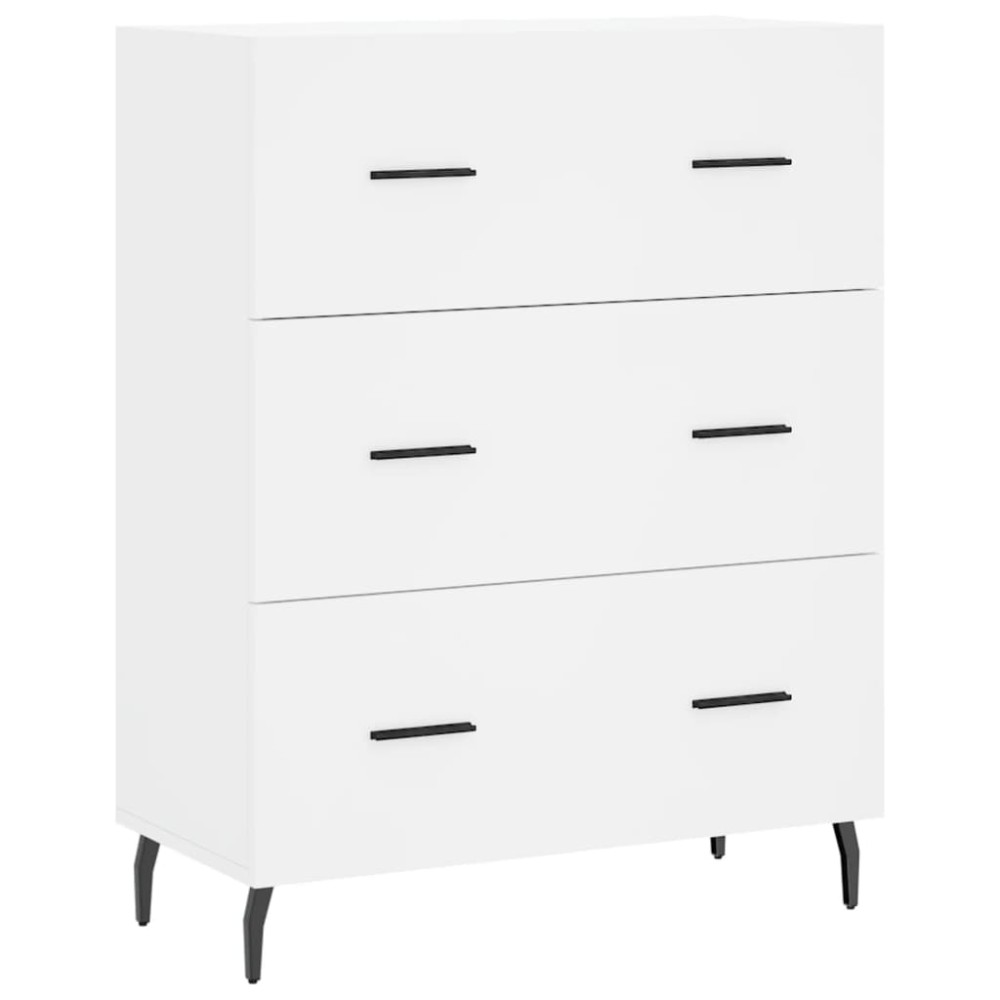 vidaXL Servantă, alb, 69,5x34x90 cm, lemn compozit