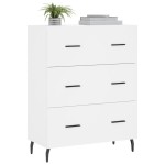 vidaXL Servantă, alb, 69,5x34x90 cm, lemn compozit vidaXL Servantă, alb, 69,5x34x90 cm, lemn compozit