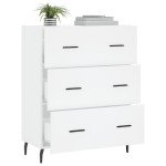 vidaXL Servantă, alb, 69,5x34x90 cm, lemn compozit vidaXL Servantă, alb, 69,5x34x90 cm, lemn compozit