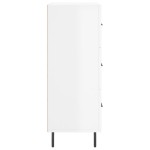 vidaXL Servantă, alb extralucios, 69,5x34x90 cm, lemn compozit vidaXL Servantă, alb extralucios, 69,5x34x90 cm, lemn compozit