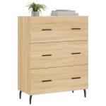 vidaXL Servantă, stejar sonoma, 69,5x34x90 cm, lemn compozit