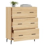 vidaXL Servantă, stejar sonoma, 69,5x34x90 cm, lemn compozit