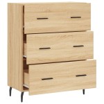 vidaXL Servantă, stejar sonoma, 69,5x34x90 cm, lemn compozit