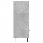 vidaXL Servantă, gri beton, 69,5x34x90 cm, lemn compozit