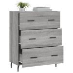vidaXL Servantă, gri sonoma, 69,5x34x90 cm, lemn compozit vidaXL Servantă, gri sonoma, 69,5x34x90 cm, lemn compozit