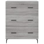 vidaXL Servantă, gri sonoma, 69,5x34x90 cm, lemn compozit vidaXL Servantă, gri sonoma, 69,5x34x90 cm, lemn compozit