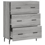 vidaXL Servantă, gri sonoma, 69,5x34x90 cm, lemn compozit vidaXL Servantă, gri sonoma, 69,5x34x90 cm, lemn compozit