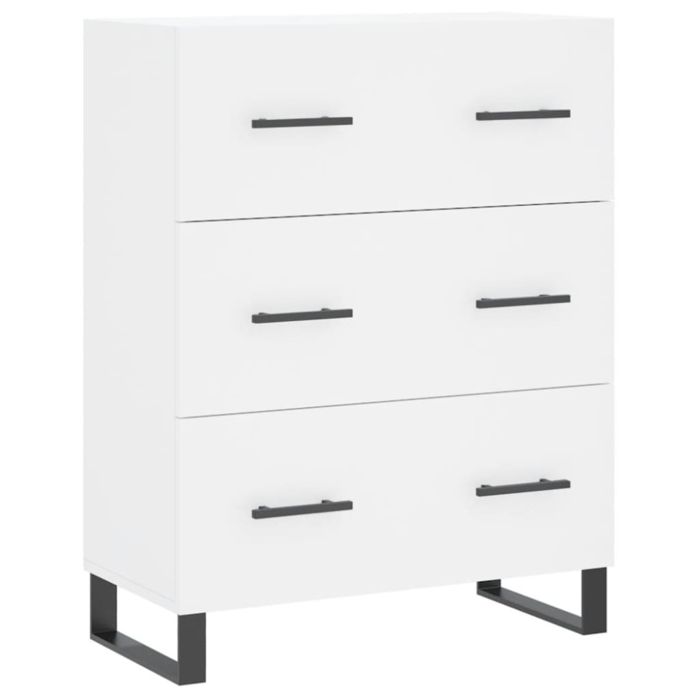 vidaXL Servantă, alb, 69,5x34x90 cm, lemn compozit