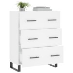 vidaXL Servantă, alb, 69,5x34x90 cm, lemn compozit vidaXL Servantă, alb, 69,5x34x90 cm, lemn compozit