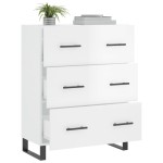 vidaXL Servantă, alb extralucios, 69,5x34x90 cm, lemn compozit