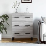 vidaXL Servantă, gri sonoma, 69,5x34x90 cm, lemn compozit vidaXL Servantă, gri sonoma, 69,5x34x90 cm, lemn compozit