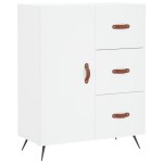 vidaXL Servantă, alb, 69,5x34x90 cm, lemn compozit