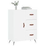 vidaXL Servantă, alb, 69,5x34x90 cm, lemn compozit