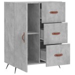 vidaXL Servantă, gri beton, 69,5x34x90 cm, lemn compozit vidaXL Servantă, gri beton, 69,5x34x90 cm, lemn compozit