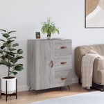 vidaXL Servantă, gri sonoma, 69,5x34x90 cm, lemn compozit vidaXL Servantă, gri sonoma, 69,5x34x90 cm, lemn compozit