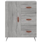 vidaXL Servantă, gri sonoma, 69,5x34x90 cm, lemn compozit vidaXL Servantă, gri sonoma, 69,5x34x90 cm, lemn compozit
