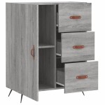 vidaXL Servantă, gri sonoma, 69,5x34x90 cm, lemn compozit vidaXL Servantă, gri sonoma, 69,5x34x90 cm, lemn compozit