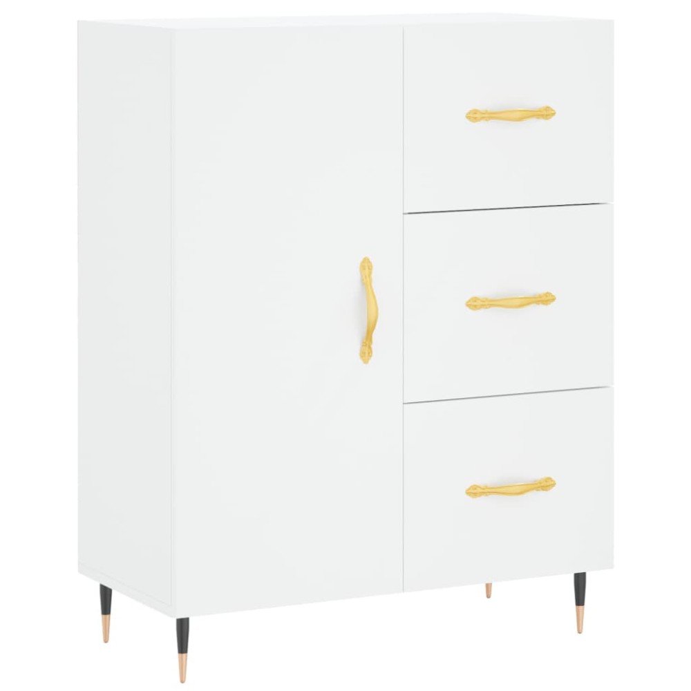 vidaXL Servantă, alb, 69,5x34x90 cm, lemn compozit